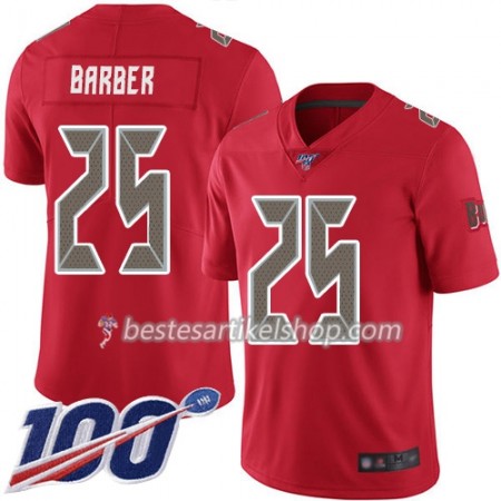 Herren Tampa Bay Buccaneers Trikot Peyton Barber 25 Nike Röd 100th